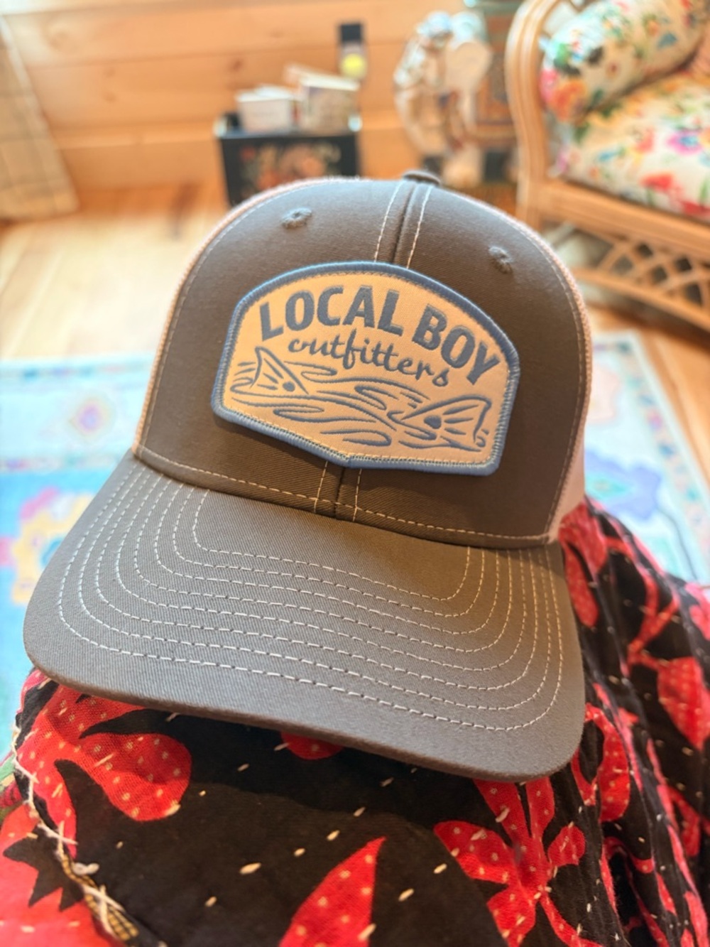 Local Boy Outfitters Youth Fish Patch Trucker Hat